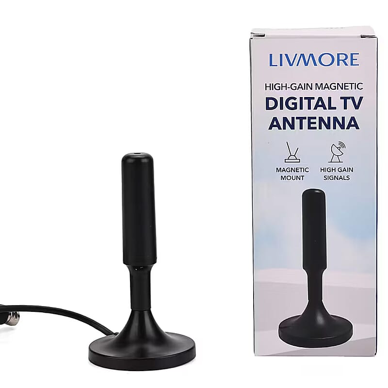 Livmore 4K Digital HDTV Antenna (Support - 4K 1080P VHF UHF TV Channels)