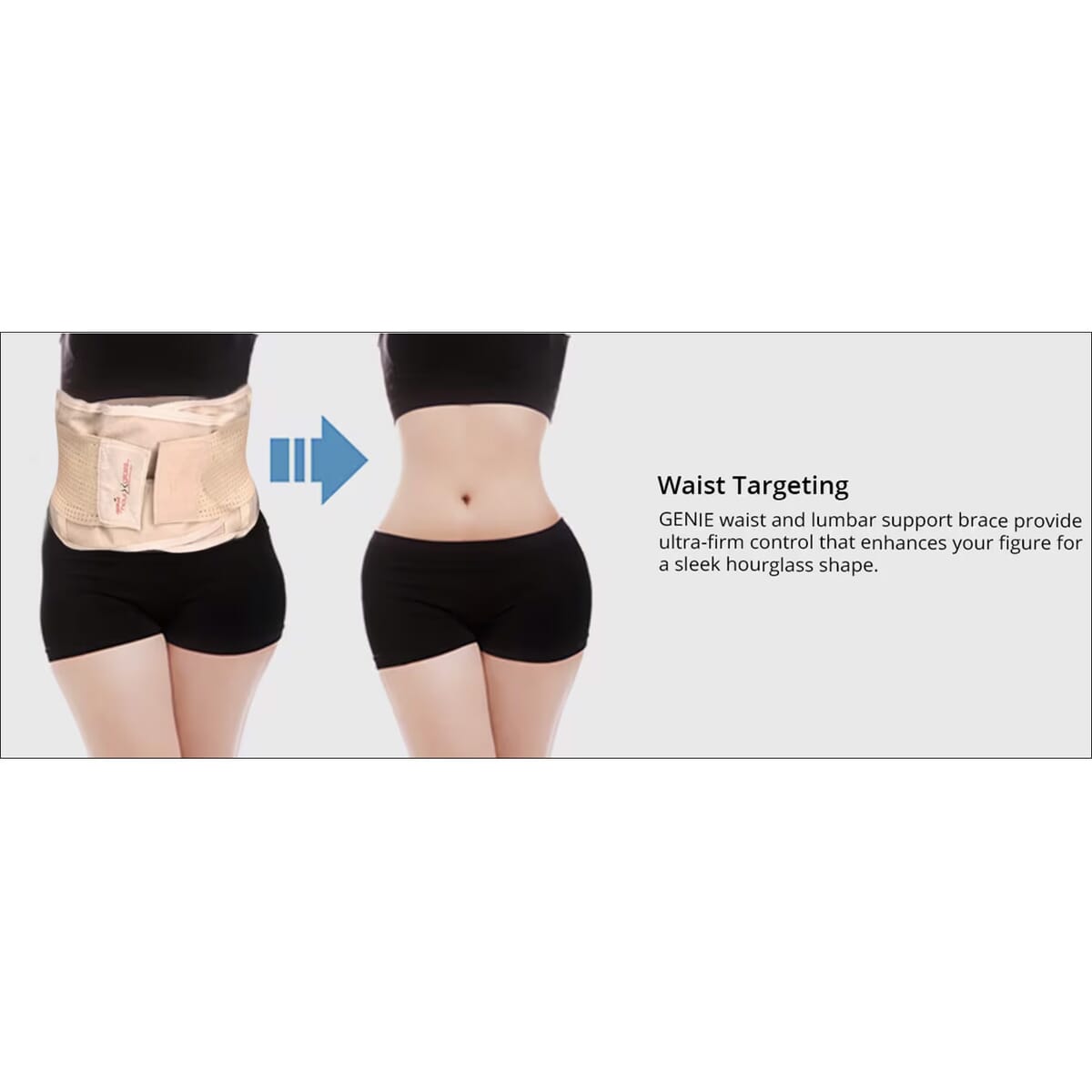 GENIE Hourglass Waist Training and Posture Belt (Nude) - 3X/4X (Ships in 5-7 Business Days)  image number 4