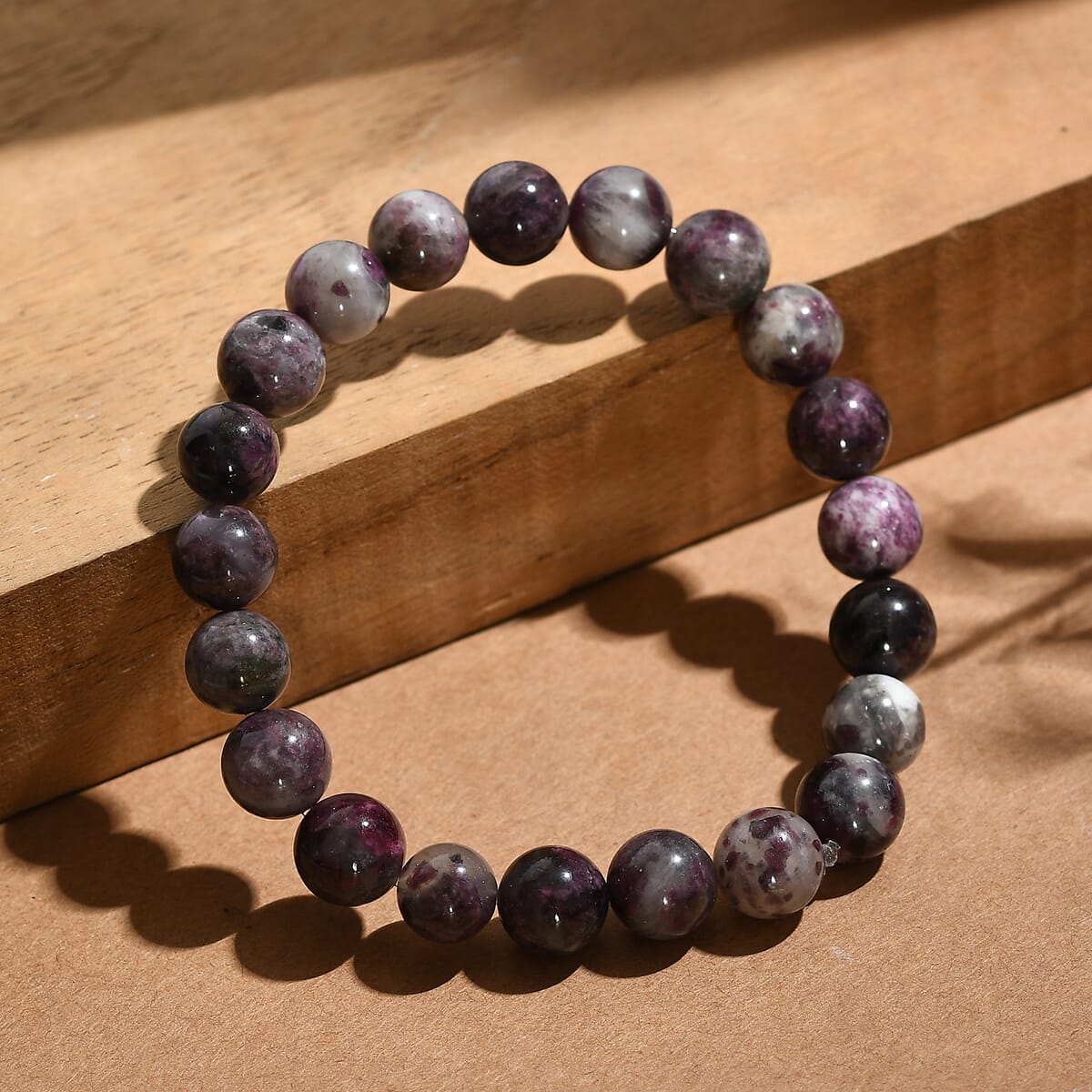 Premium Pink Tourmaline 150.00 ctw Beaded Stretch Bracelet image number 1