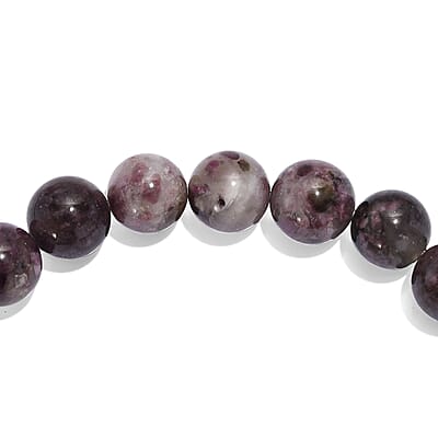 Premium Pink Tourmaline 150.00 ctw Beaded Stretch Bracelet