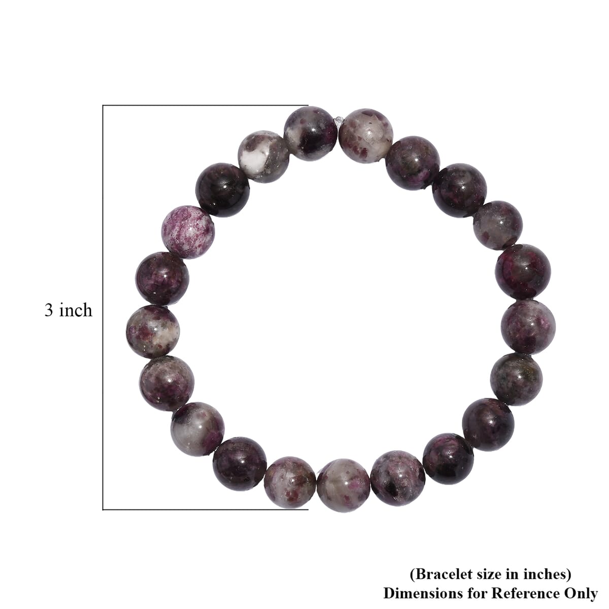 Premium Pink Tourmaline 150.00 ctw Beaded Stretch Bracelet image number 4