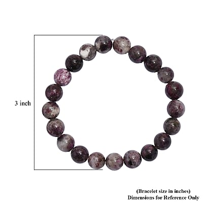 Premium Pink Tourmaline 150.00 ctw Beaded Stretch Bracelet