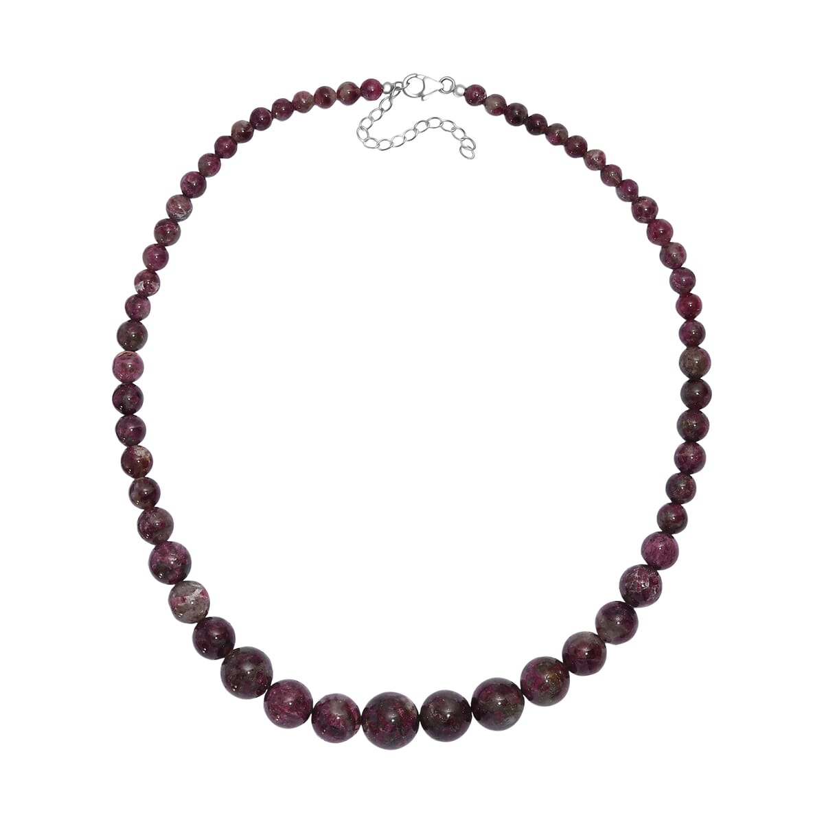 Premium Pink Tourmaline 240.00 ctw Beaded Necklace in Platinum Over Sterling Silver 18 Inches image number 3
