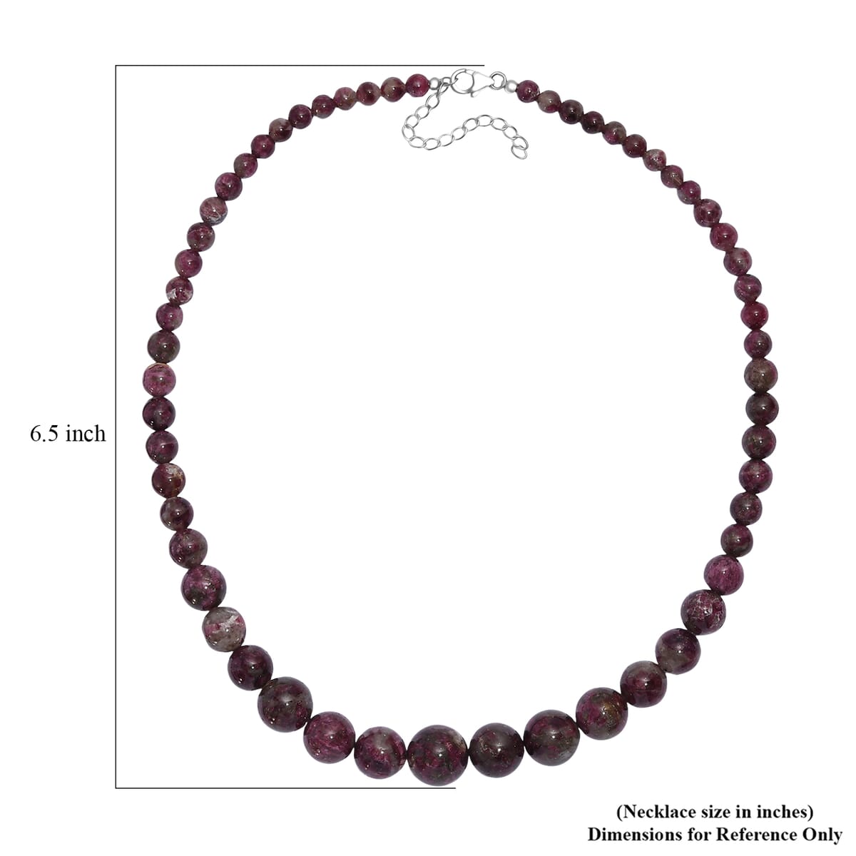 Premium Pink Tourmaline 240.00 ctw Beaded Necklace in Platinum Over Sterling Silver 18 Inches image number 5