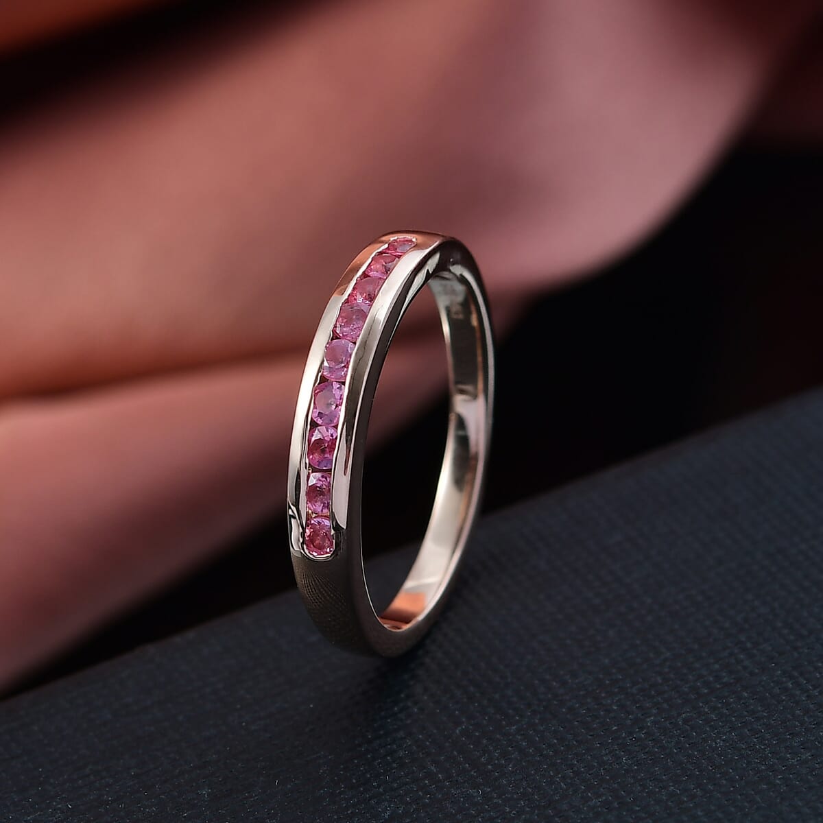 D’Joy Mahenge Spinel Ring in 18K Vermeil RG Over Sterling Silver (Size 10.0) 0.40 ctw image number 1