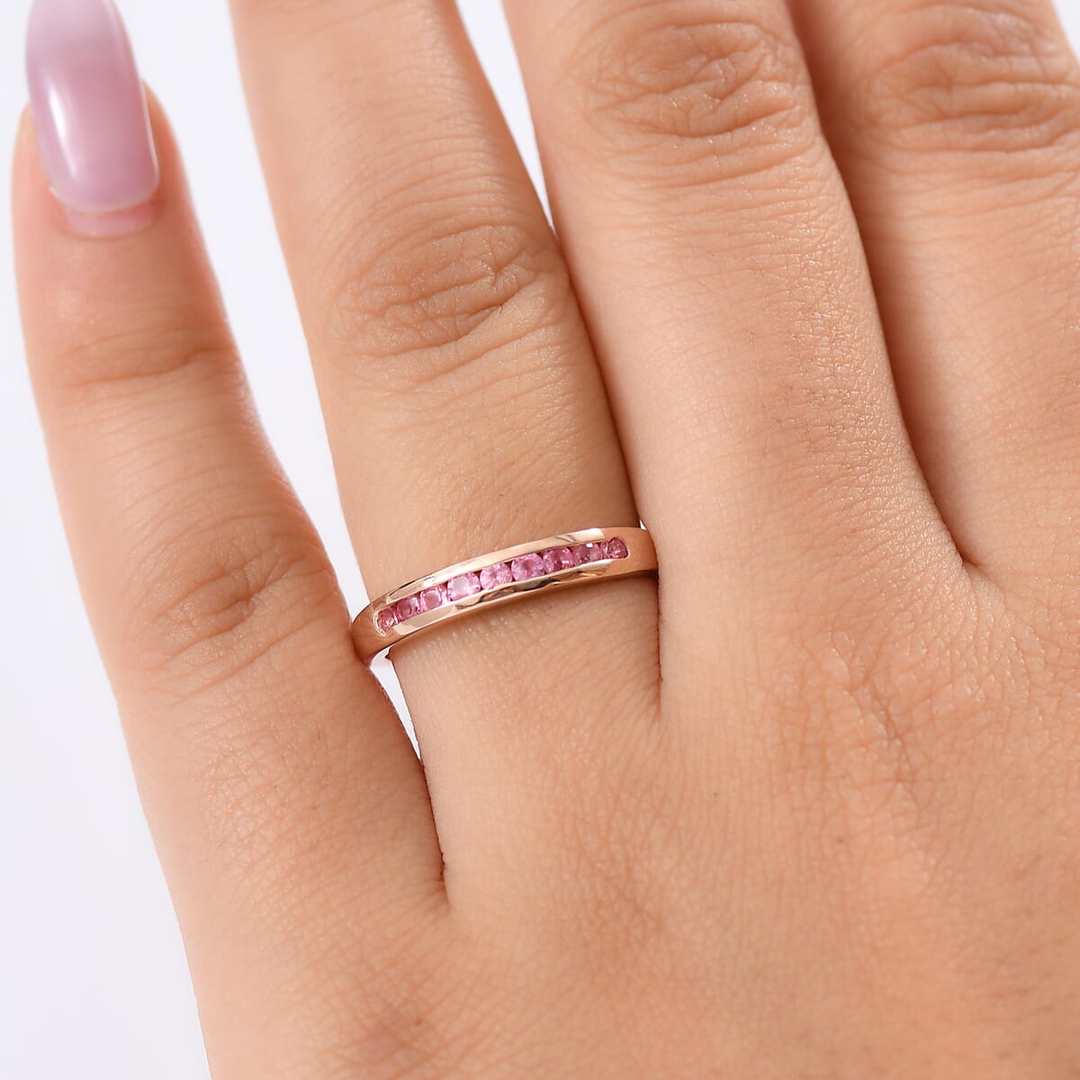 D’Joy Mahenge Spinel Ring in 18K Vermeil RG Over Sterling Silver (Size 10.0) 0.40 ctw image number 2