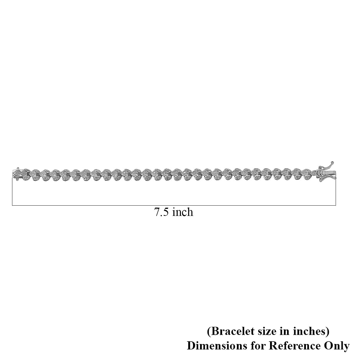 EverTrue White Diamond Accent Bracelet in Platinum Bond (7.25 In) image number 4
