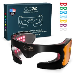 GLO24K Bionic 7 Color LED Eye Care Mask (Lifetime Warranty)