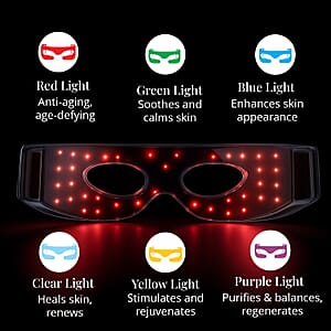 GLO24K Bionic 7 Color LED Eye Care Mask (Lifetime Warranty)