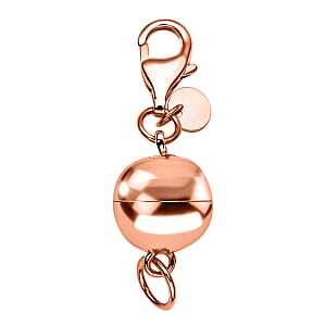 14K RG Over Sterling Silver 8MM Magetic Lock with 11mm Losber Clasp (1.40 g)