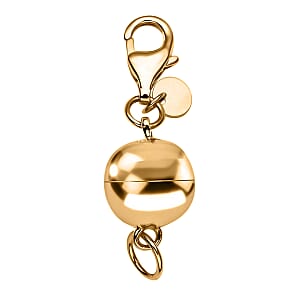 14K YG Over Sterling Silver 8MM Magetic Lock with 11mm Losber Clasp (1.40 g)
