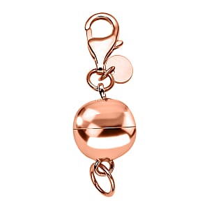 14K YG Over Sterling Silver 10MM Magetic Lock with 11mm Losber Clasp (1.70 g)