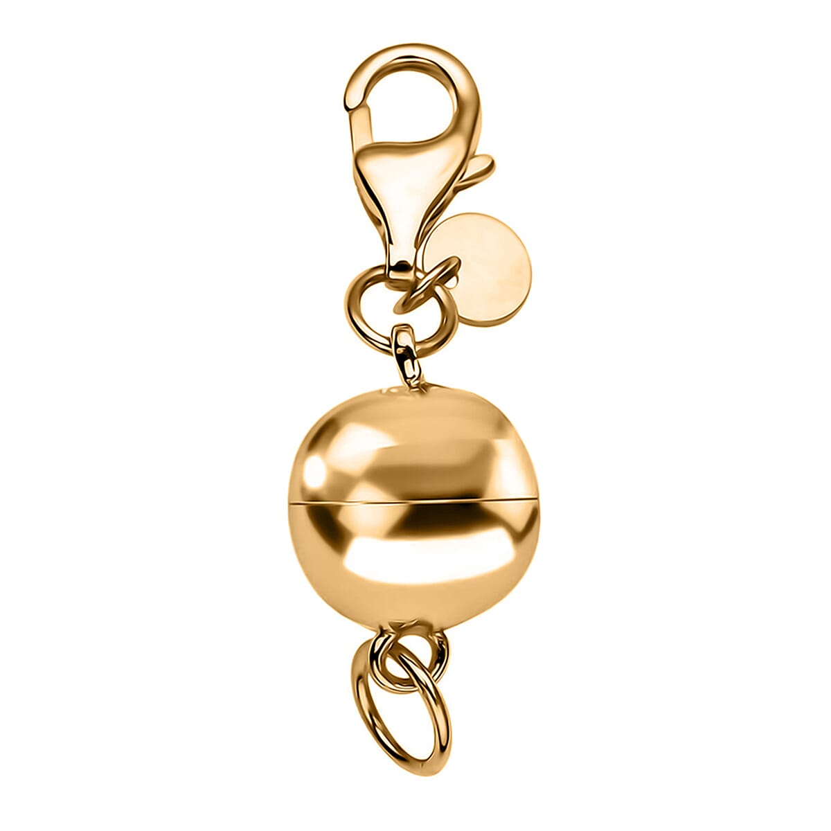 14K RG Over Sterling Silver 10MM Magetic Lock with 11mm Losber Clasp (1.70 g) image number 0