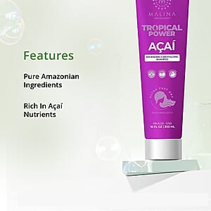 Malina Tropical Power Acai Nourishing & Revitalizing Shampoo (10oz)