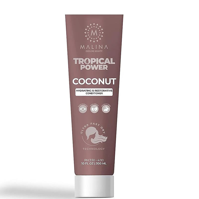 Malina Tropical Power Coconut Hydrating & Restorative Conditioner (10oz)
