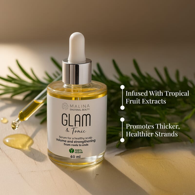 Malina Glam & Tonic Nourishing Hair & Scalp Serum (2oz)