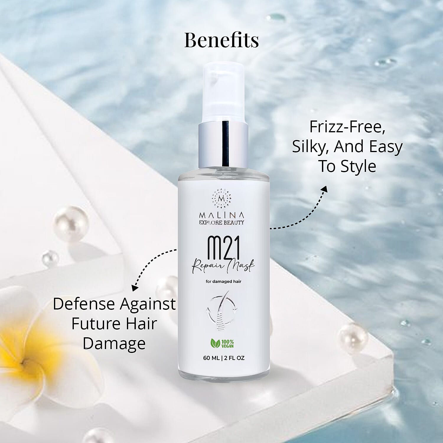 Malina M21 Repair Mask Leave-In Repair Hair Mask (2oz)