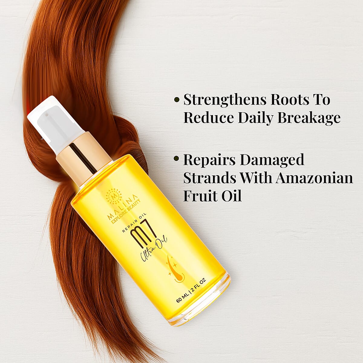 Malina M7 Ultra Oil Restoring Hair & Scalp Oil (2oz) image number 4