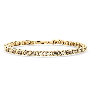 Italian Chain Bracelet in 10K Yellow Gold (7.50 In) 4.60 Grams