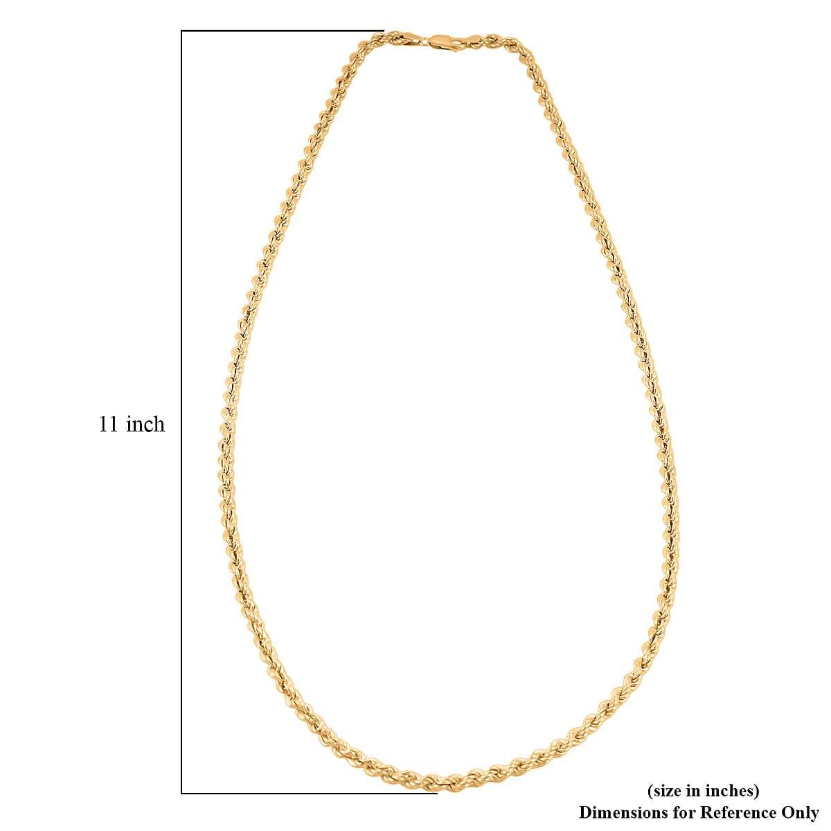 Italian 0.80mm Rope Chain Necklace in 10K Yellow Gold 17 Grams 26 Inches image number 4