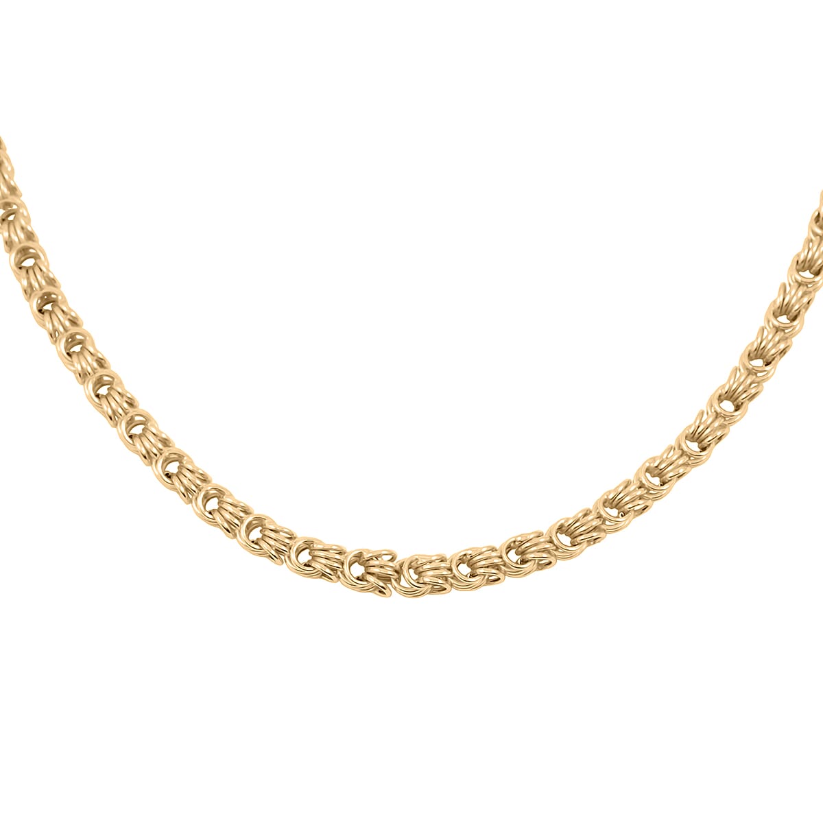 Italian Rosetta Scalare Chain Necklace in 10K Yellow Gold 12.33 Grams 20 Inches image number 1
