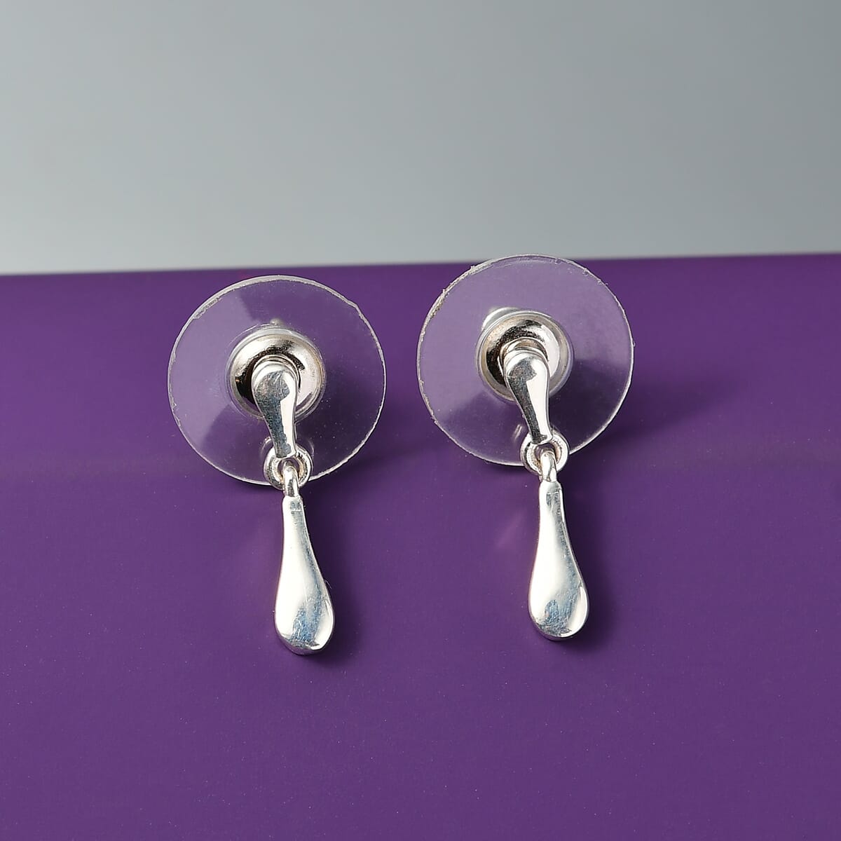 D'Joy Sterling Silver Dangling Earrings 1.70 Grams image number 1