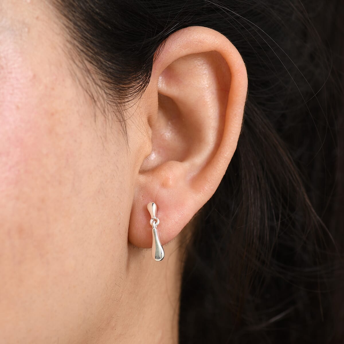 D'Joy Sterling Silver Dangling Earrings 1.70 Grams image number 2
