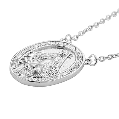Miraculous Medal Necklace in Stainless Steel 20-22 Inches