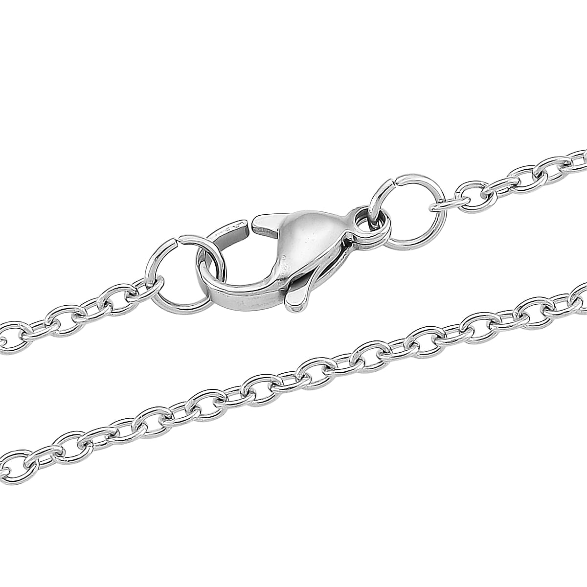 Miraculous Medal Necklace in Stainless Steel 20-22 Inches image number 4