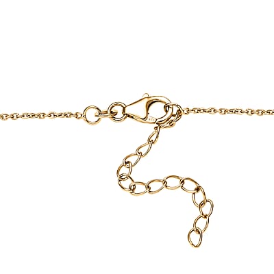Geometric Cross Pendant Necklace in ION Plated YG Stainless Steel 20-22 Inches