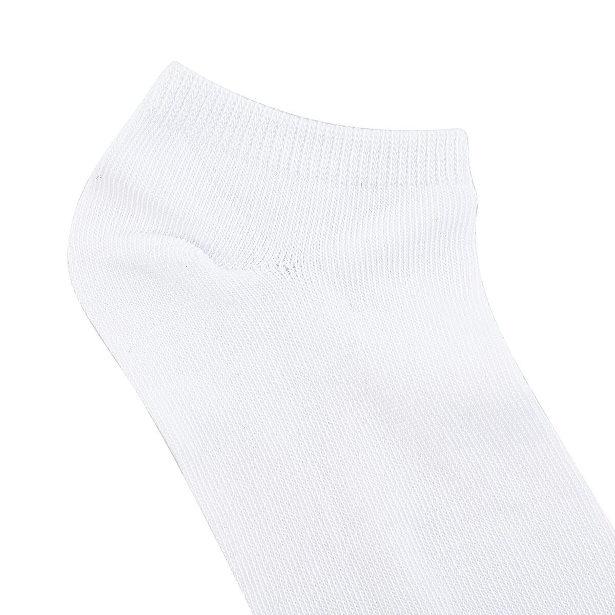 Closeout Spoiled Angel 20 Pairs Women's No Show Socks - White (Sizes 4-10) image number 2