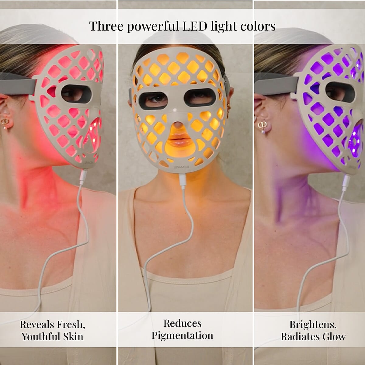 Luna'Mour AuraLux Anti-Aging LED & Infrared Face Mask (Lifetime Warranty) image number 3