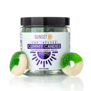 Sunset CBD Infused Apple Rings - 600MG | 8oz