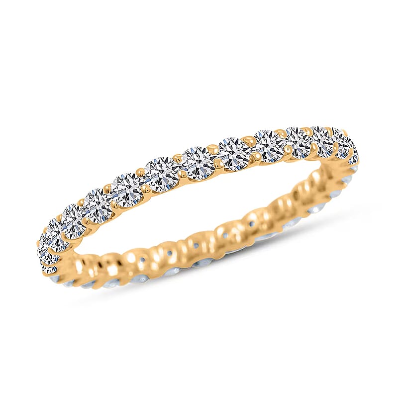 Luxuriant Lab Grown Diamond 1.25 ctw Ring in 10K Yellow Gold (Size 7.0)