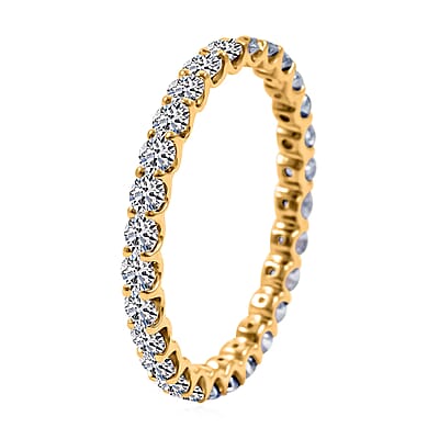 Luxuriant Lab Grown Diamond 1.25 ctw Ring in 10K Yellow Gold (Size 7.0)