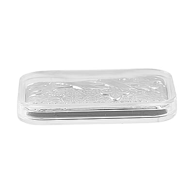 999 Platinum Line of Faith Cross Emboss Bar (31x45.5mm) 0.30g