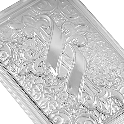 999 Platinum Line of Faith Cross Emboss Bar (31x45.5mm) 0.30g