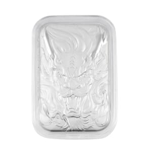 999 Platinum Dragon Emboss Sheet (31x45.5mm) 300mg