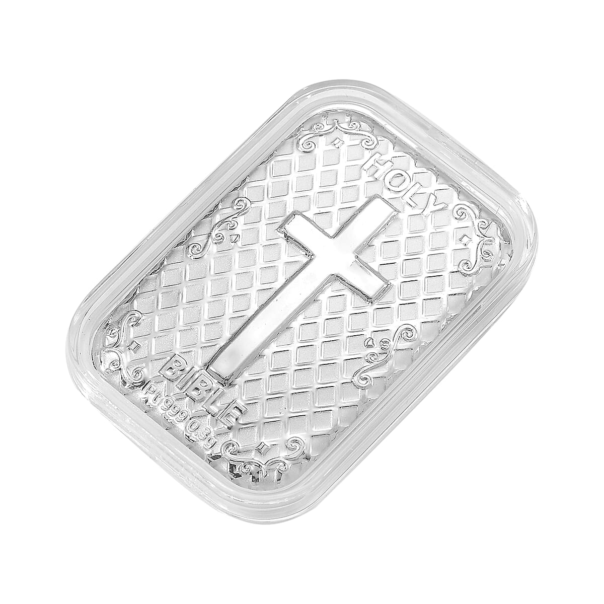 999 Platinum Bible Emboss Bar (31x45.5mm) 300mg image number 2