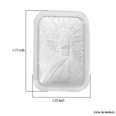 999 Platinum Statue of Liberty Emboss Sheet (31x45.5mm) (300 mg)