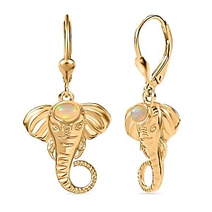 D’Joy Premium Ethiopian Welo Opal 0.25 ctw Earrings in 18K Vermeil YG Over Sterling Silver
