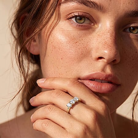 E-F VS / Rose Gold Over Sterling Silver / 10 - Product card gallery slide 2 (10178142241081)