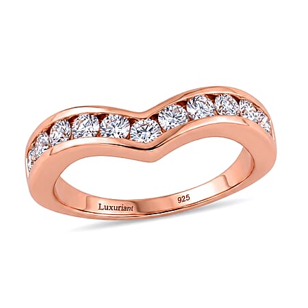 E-F VS / Rose Gold Over Sterling Silver / 10 - Product card gallery slide 1 (10178142404921)