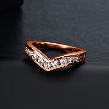 E-F VS / Rose Gold Over Sterling Silver / 10 - Product card gallery slide 3 (10178142404921)
