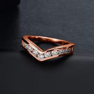 E-F VS / Rose Gold Over Sterling Silver / 10 - Product card gallery slide 3 (10178142404921)