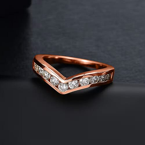 E-F VS / Rose Gold Over Sterling Silver / 10 - Product card gallery slide 3 (9433021776127)