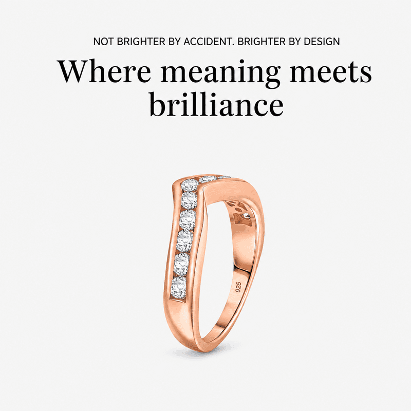 Luxuriant Lab Grown Diamond E-F VS 1.00 ctw Ring in 18K Vermeil Rose Gold Over Sterling Silver (Size 10.0)