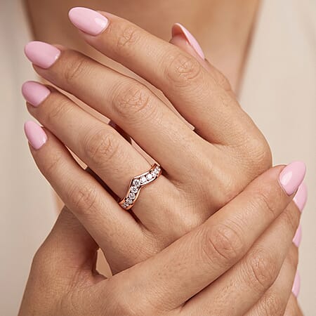 E-F VS / Rose Gold Over Sterling Silver / 10 - Product card gallery slide 4 (10178142404921)