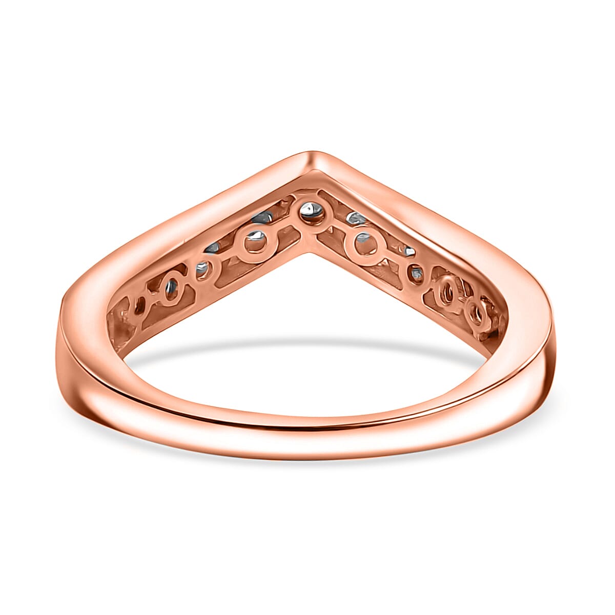 Luxuriant Lab Grown Diamond E-F VS 1.00 ctw Ring in 18K Vermeil Rose Gold Over Sterling Silver (Size 10.0)