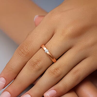 E-F VS / Rose Gold Over Sterling Silver / 10 - Product card gallery slide 2 (10178142601529)